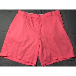 RLX Ralph Lauren Mens Neon Pink Golf Shorts Size 34 Performance Flat Front